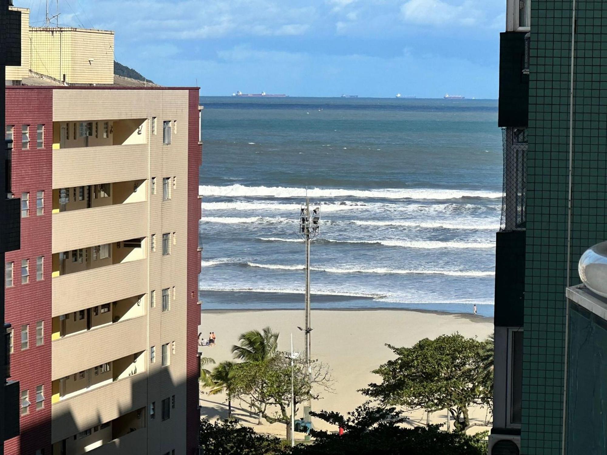 Residencial Estanconfor Com Vista Mar 2 Ac E Garagem Apartment Сантос Екстериор снимка